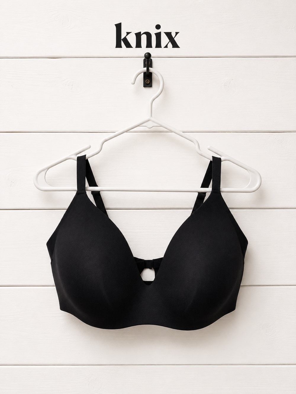 KNIX Black Wireless Bra Size 8